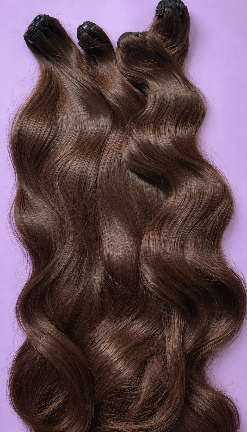Thick Raw Choco Brown bundles